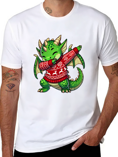 Dabbing Dragon Christmas T-Shirt