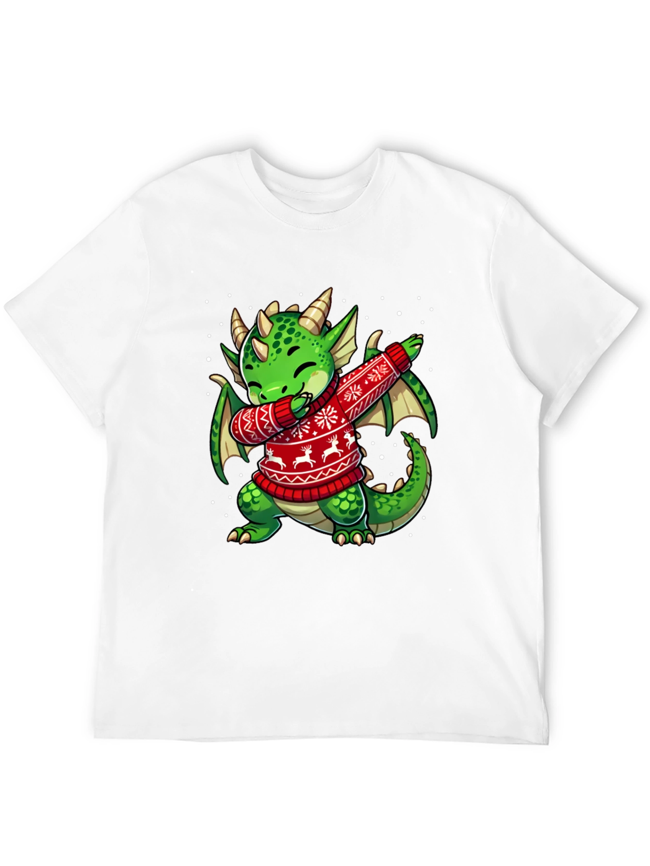 Dabbing Dragon Christmas T-Shirt