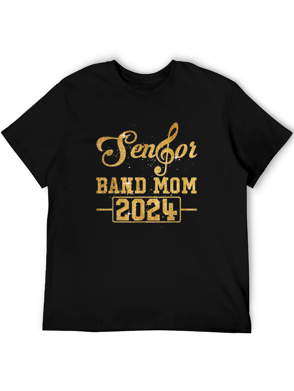 Senior Band Mom 2024 Black T-Shirt