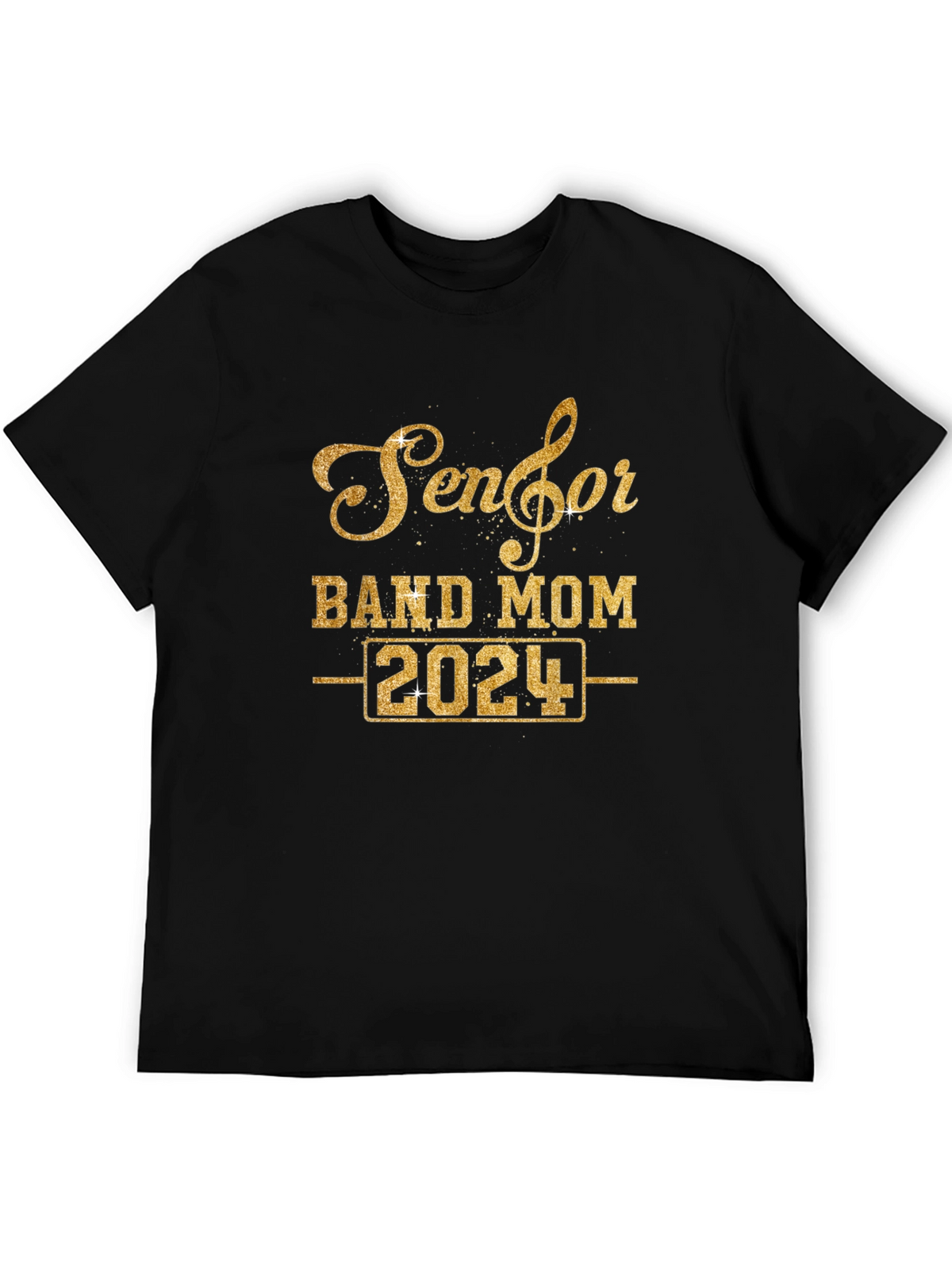 Senior Band Mom 2024 Black T-Shirt