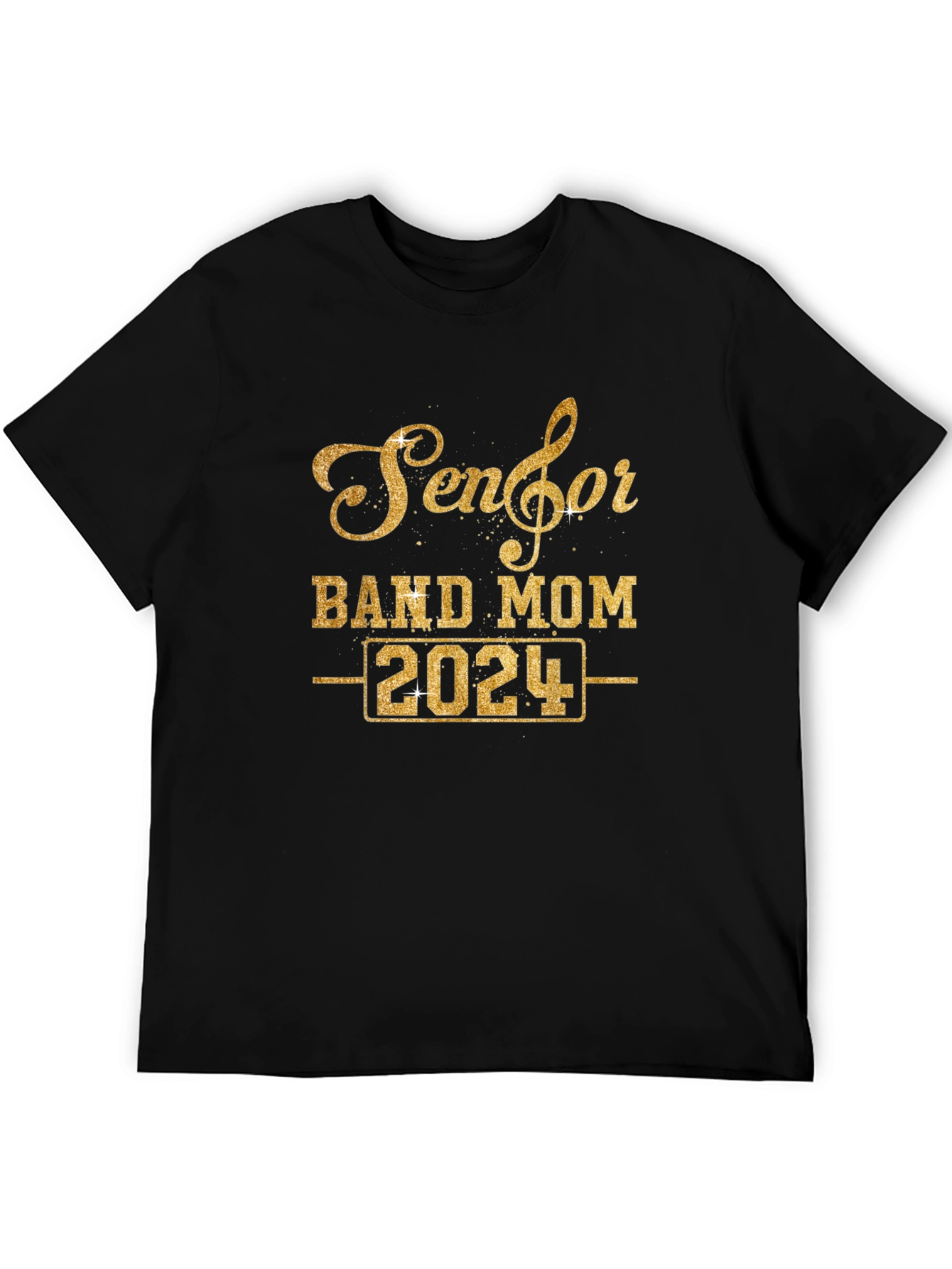 Senior Band Mom 2024 Black T-Shirt