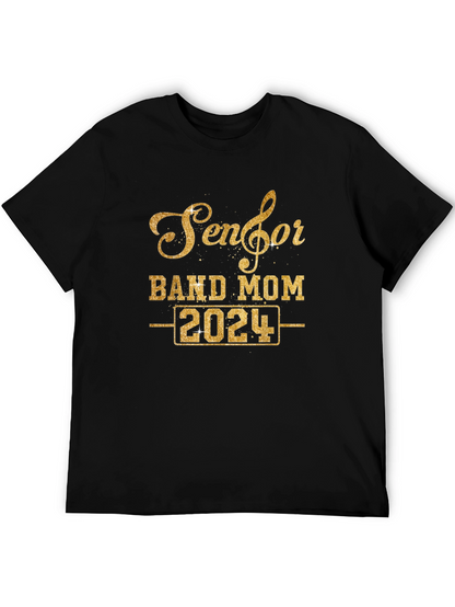 Senior Band Mom 2024 Black T-Shirt