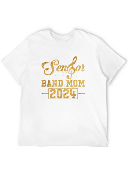 Senior Band Mom 2024 Black T-Shirt