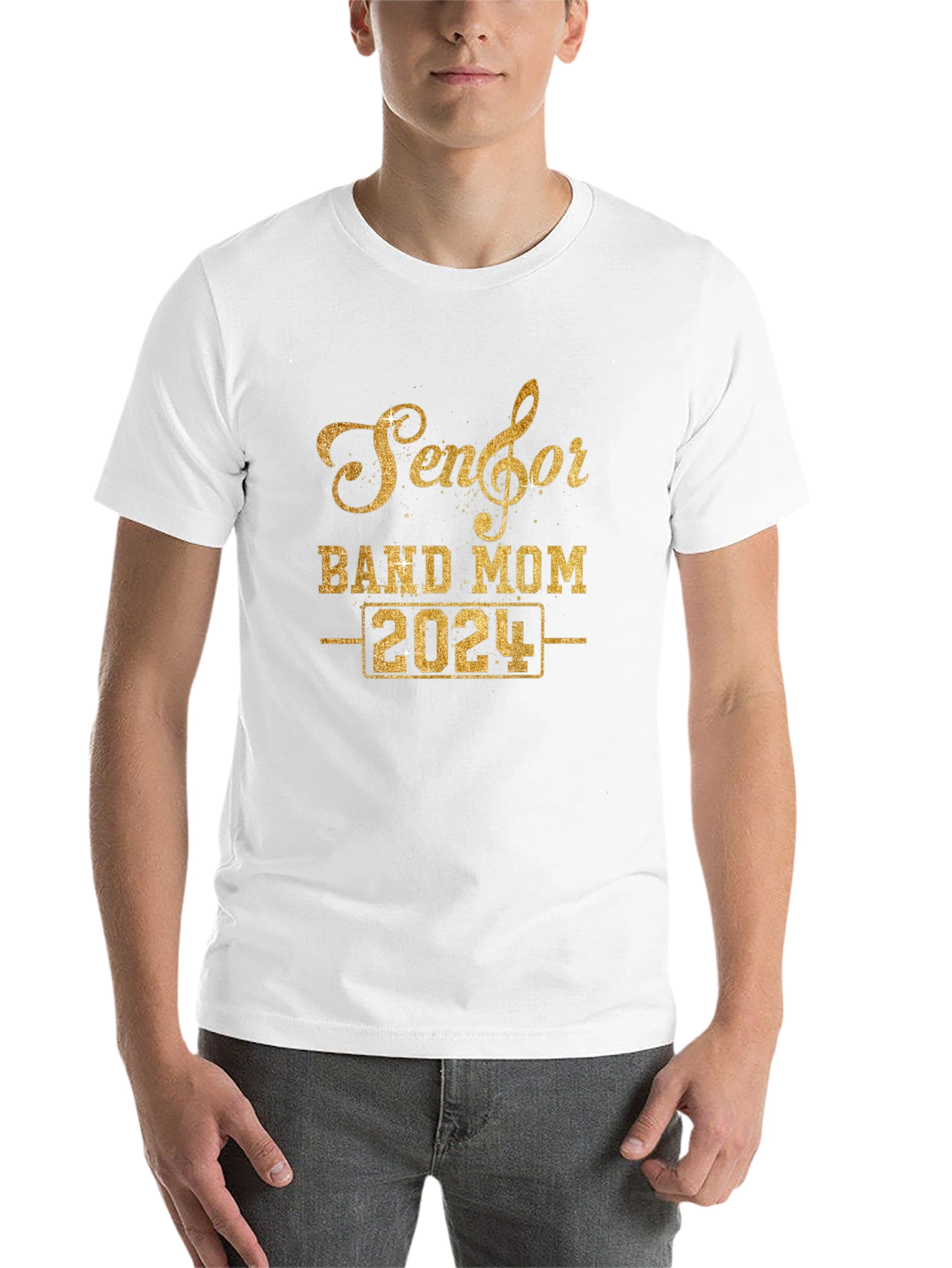 Senior Band Mom 2024 Black T-Shirt