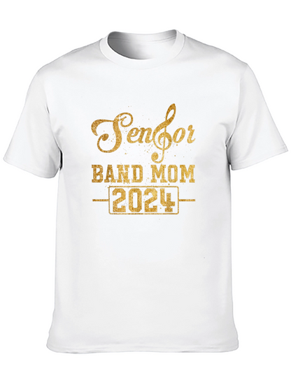 Senior Band Mom 2024 Black T-Shirt