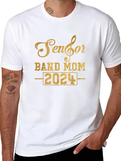 Senior Band Mom 2024 Black T-Shirt