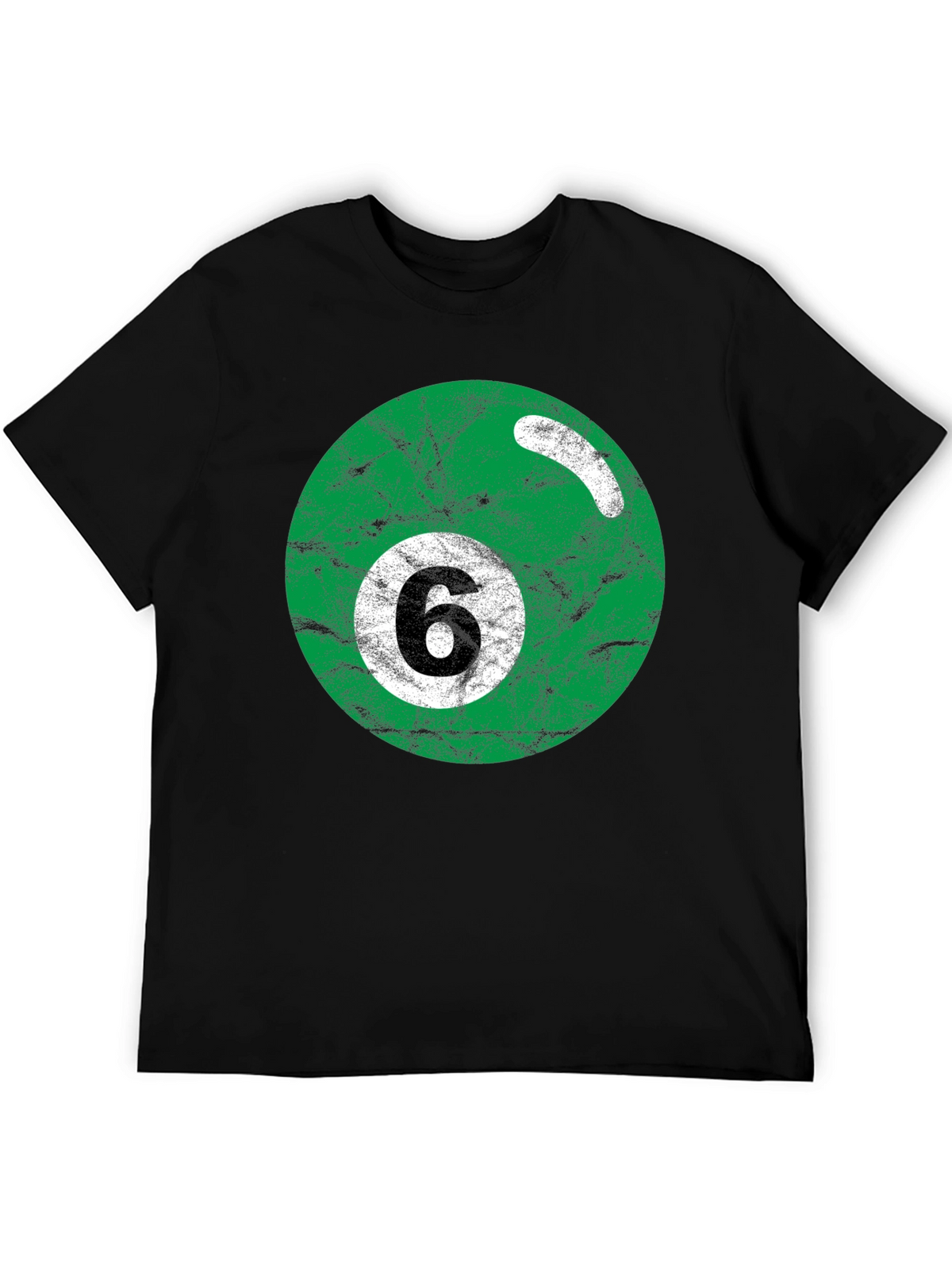 Green Number 6 Billiard Ball T-Shirt