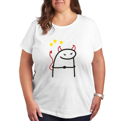 Sleepy Coffee Obsessed Doodle Dog Minimalist T-Shirt
