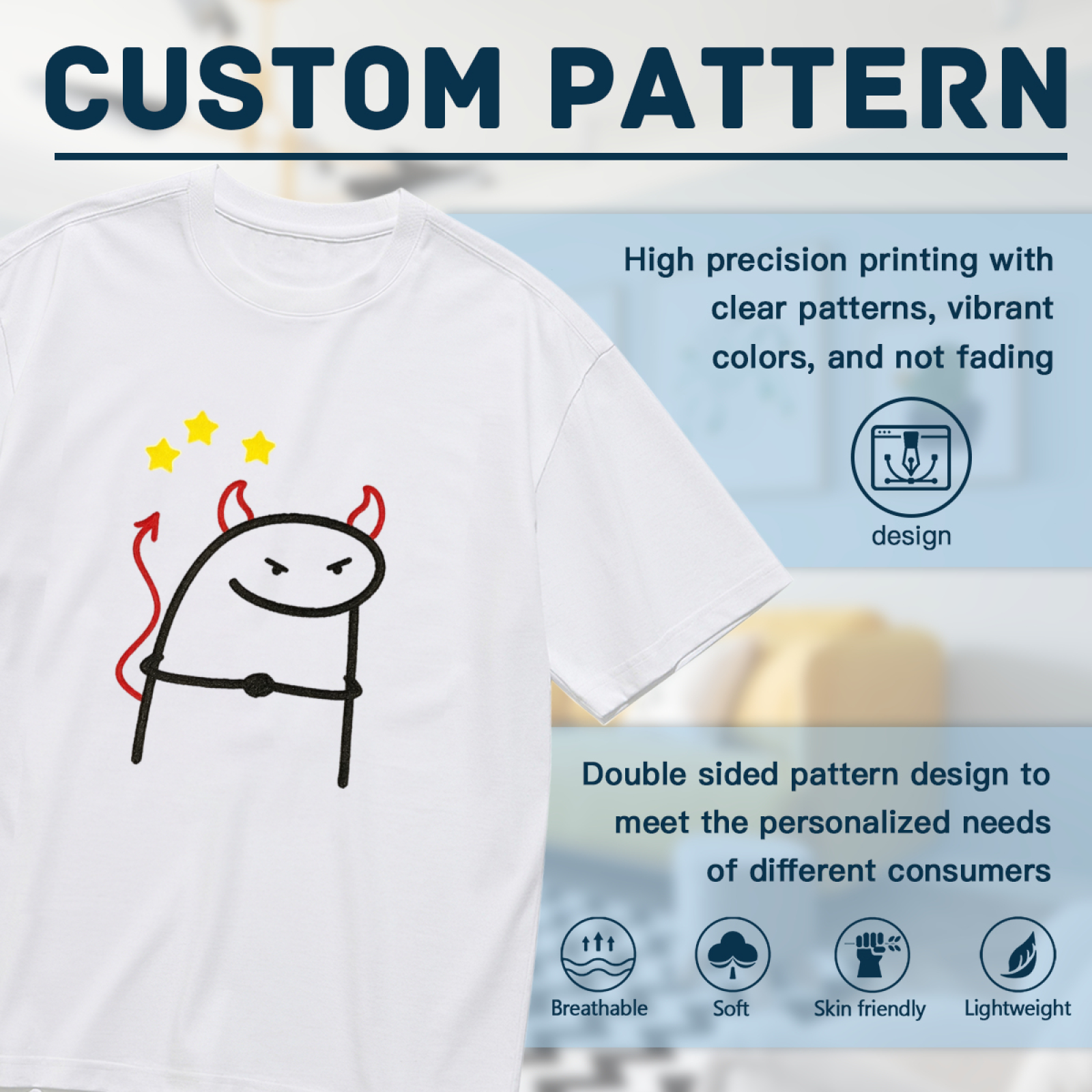 Sleepy Coffee Obsessed Doodle Dog Minimalist T-Shirt