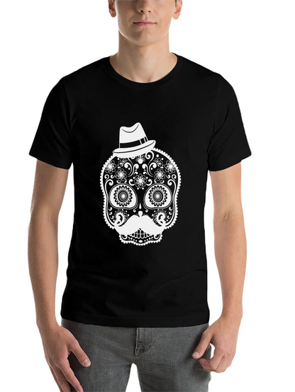 Stylish Black Sugar Skull T-Shirt