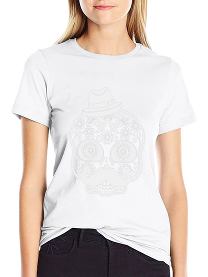 Stylish Black Sugar Skull T-Shirt