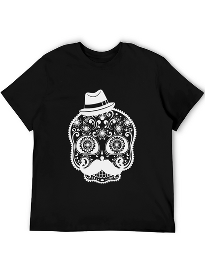 Stylish Black Sugar Skull T-Shirt