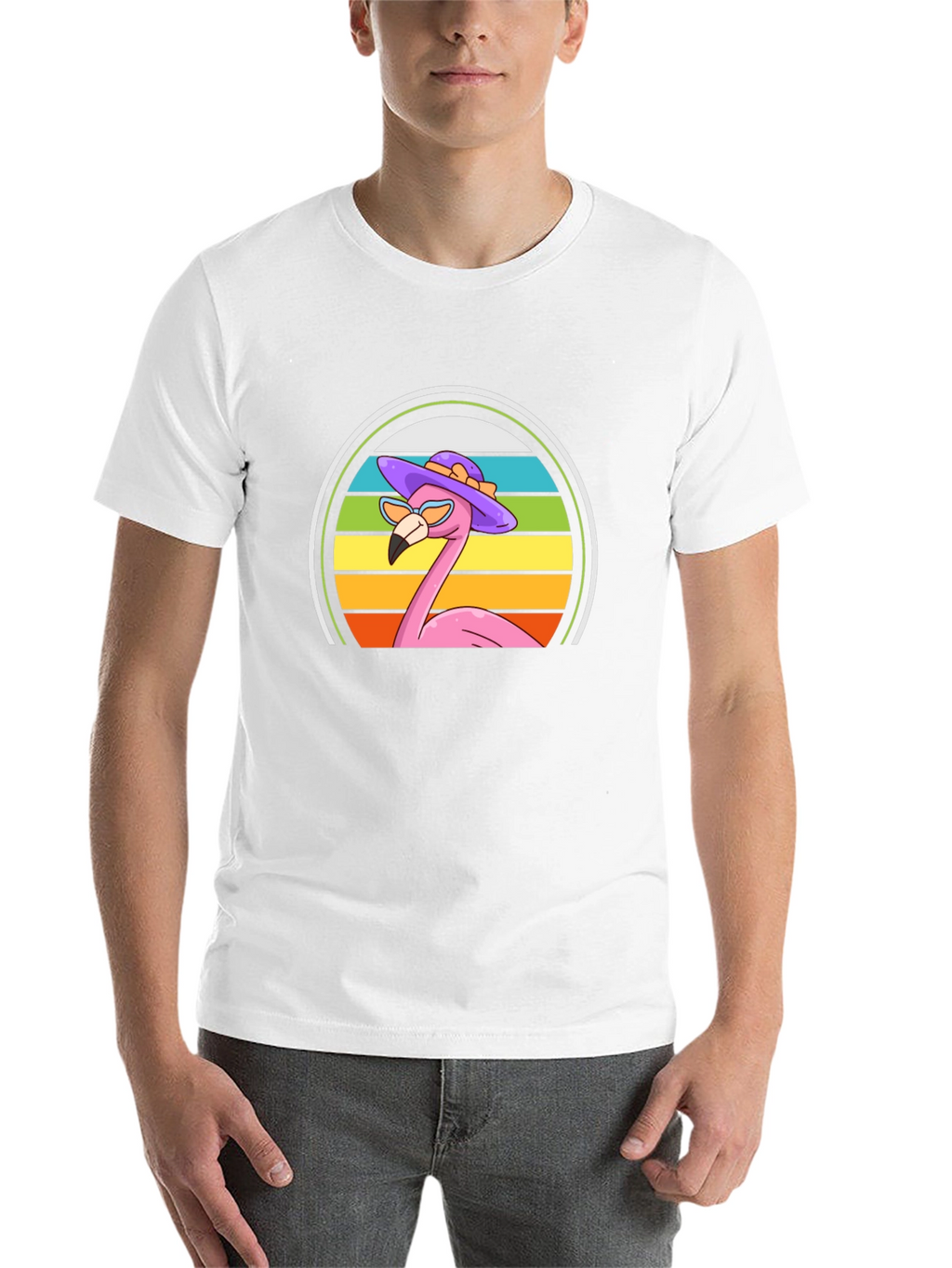 Flamingo Sunset Graphic Tee