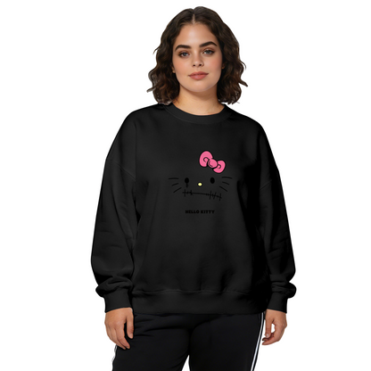 Spooky Stitched?Face Hello Kitty Halloween Crewneck Sweatshirt