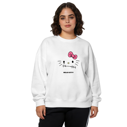 Spooky Stitched?Face Hello Kitty Halloween Crewneck Sweatshirt