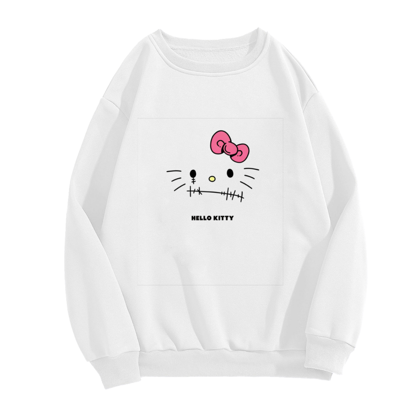 Spooky Stitched?Face Hello Kitty Halloween Crewneck Sweatshirt