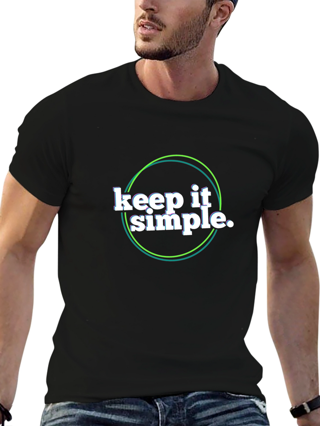 Keep It Simple Black Tee