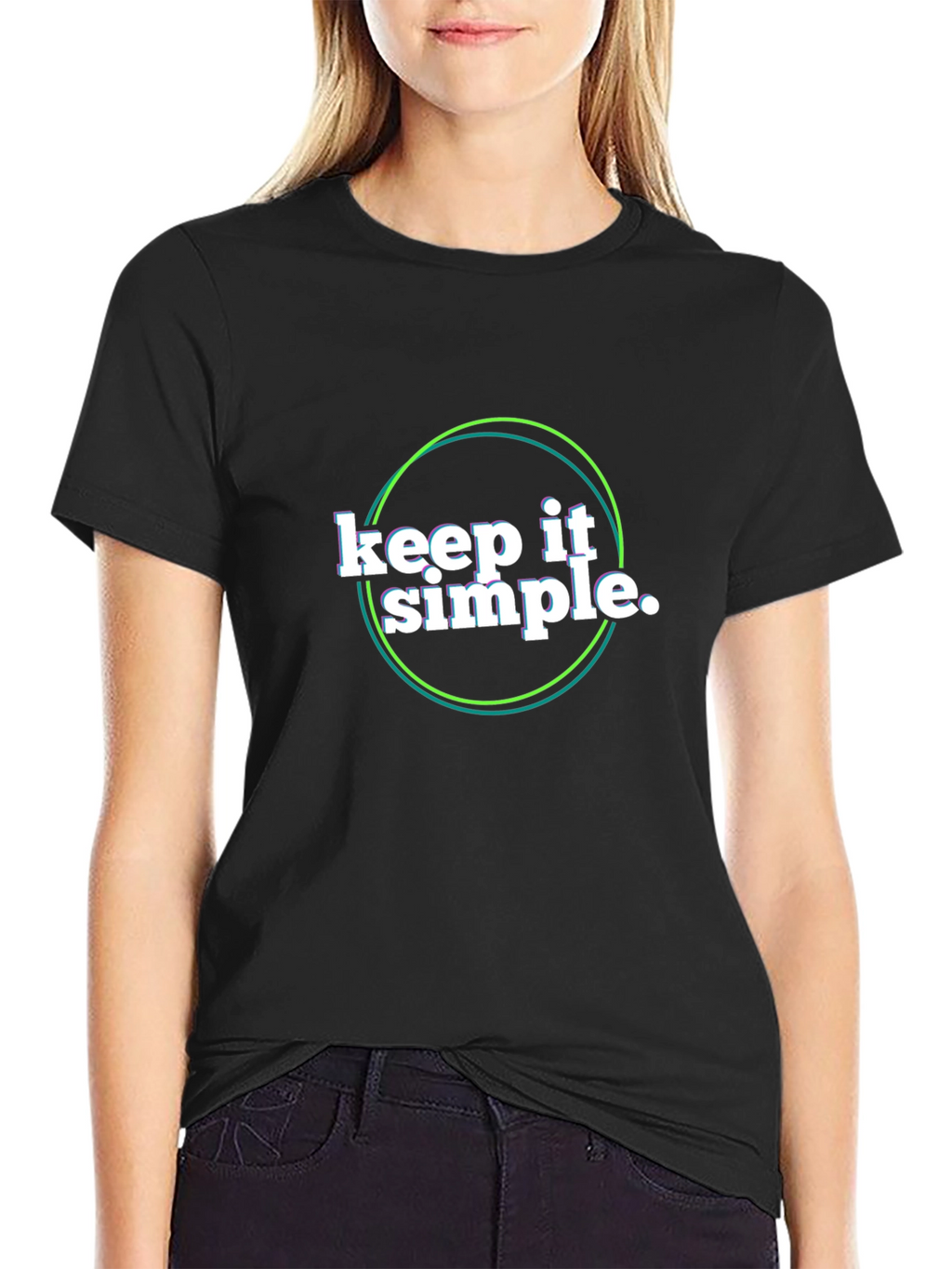 Keep It Simple Black Tee