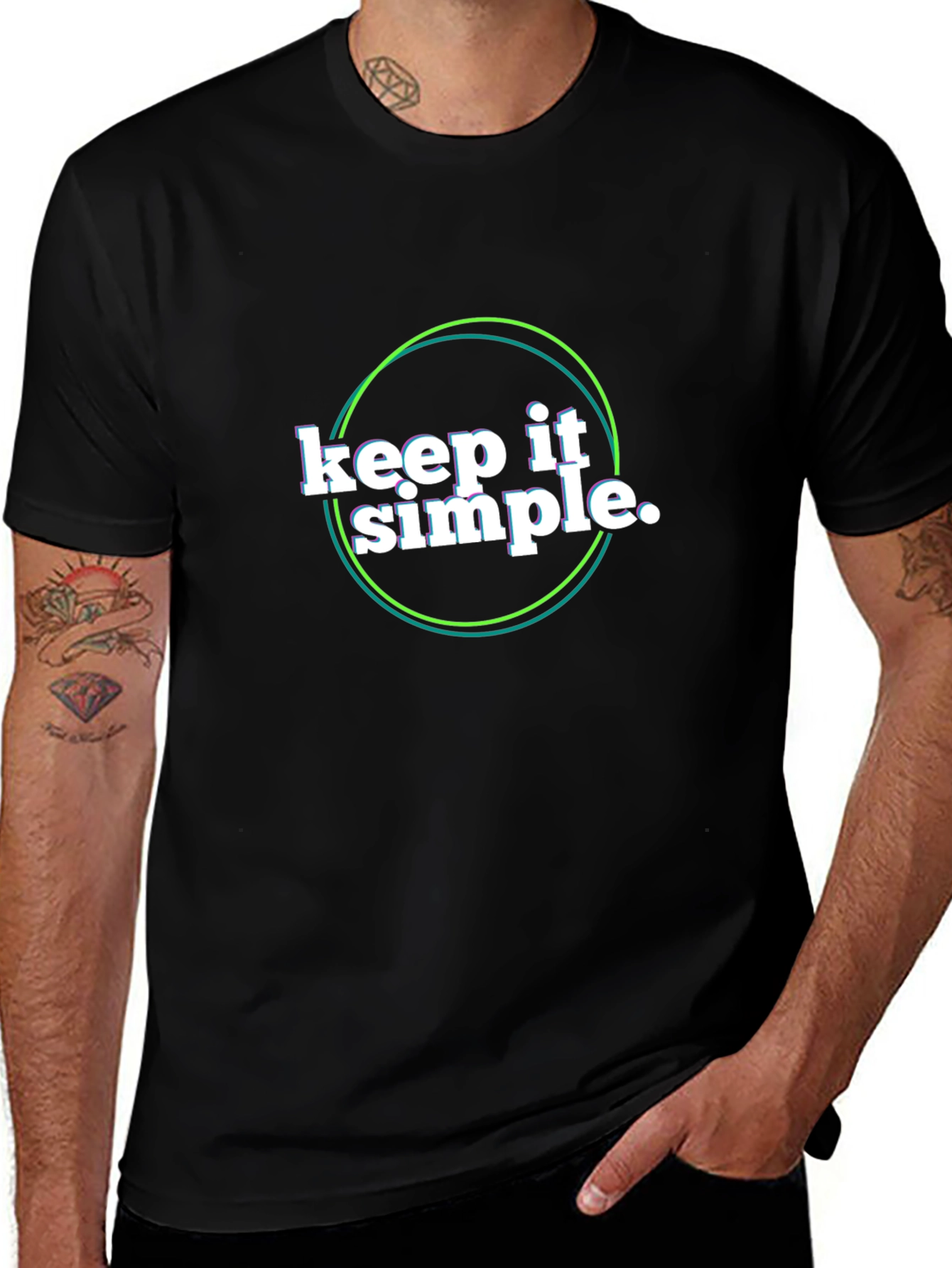 Keep It Simple Black Tee