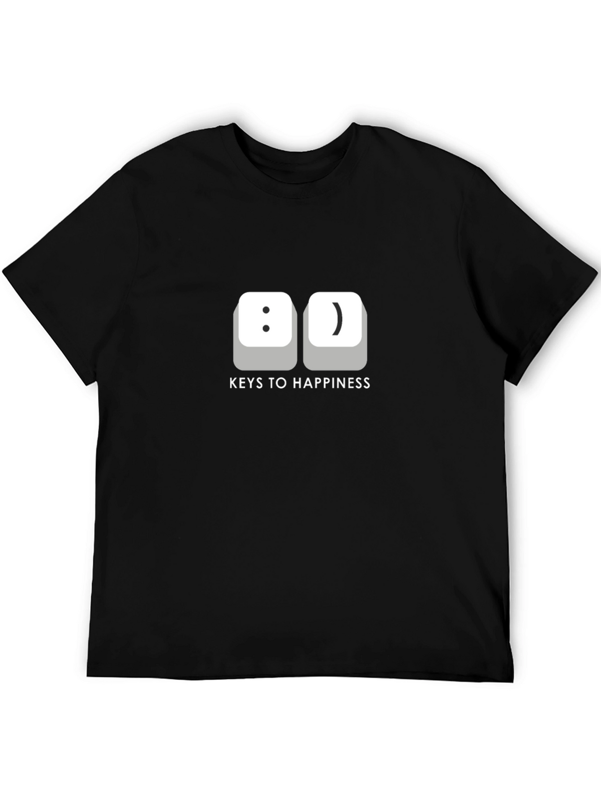Keys to Happiness T-Shirt -  Funny Computer Geek Tee