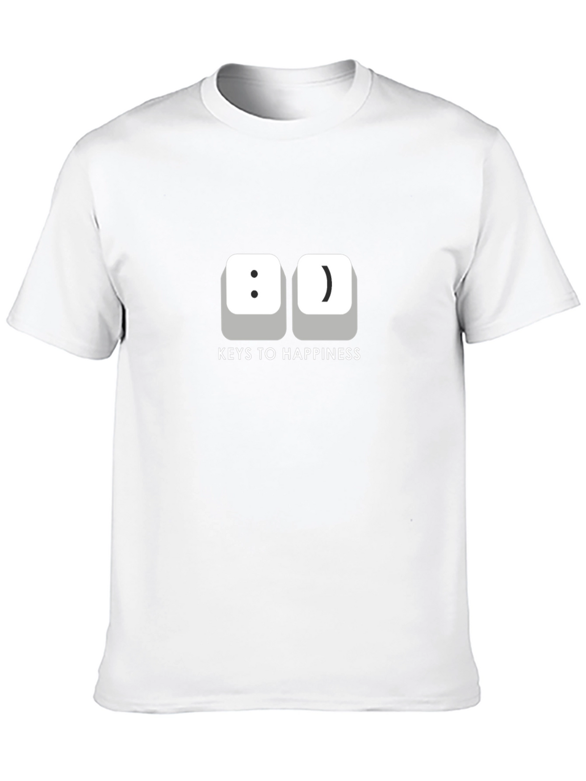 Keys to Happiness T-Shirt -  Funny Computer Geek Tee