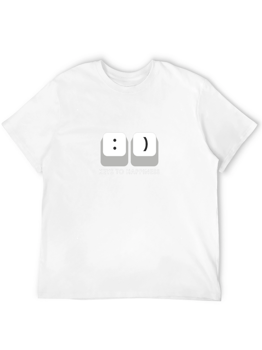 Keys to Happiness T-Shirt -  Funny Computer Geek Tee