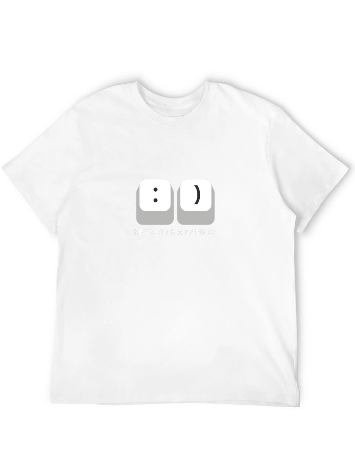 Keys to Happiness T-Shirt -  Funny Computer Geek Tee