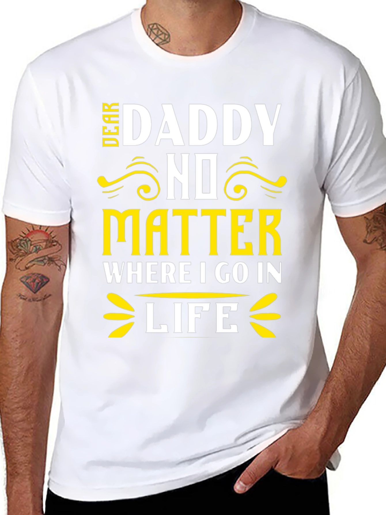 Dear Daddy T-Shirt Fathers Day Gift