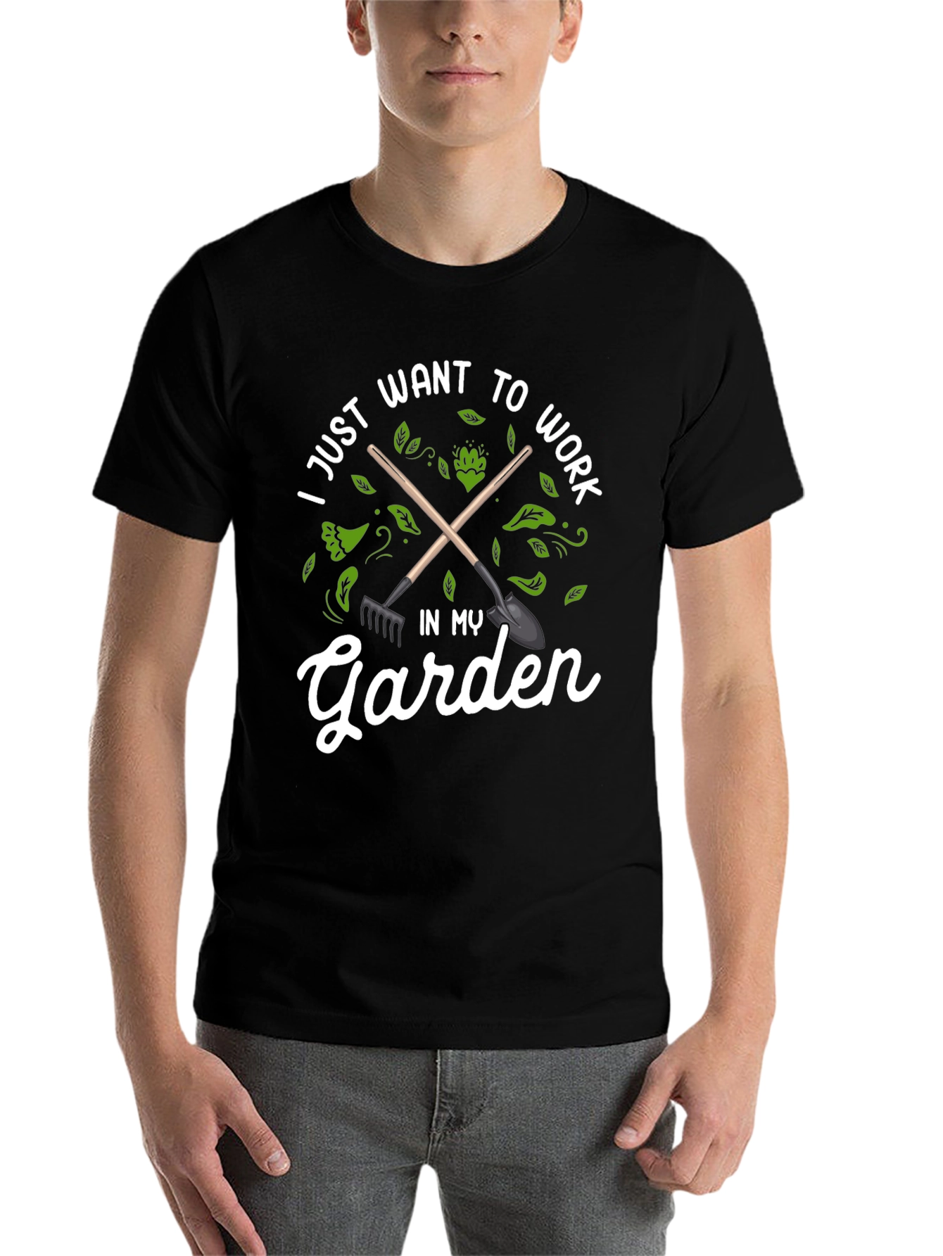 Gardening T-Shirt - I Just Want to Work in My Garden Tee