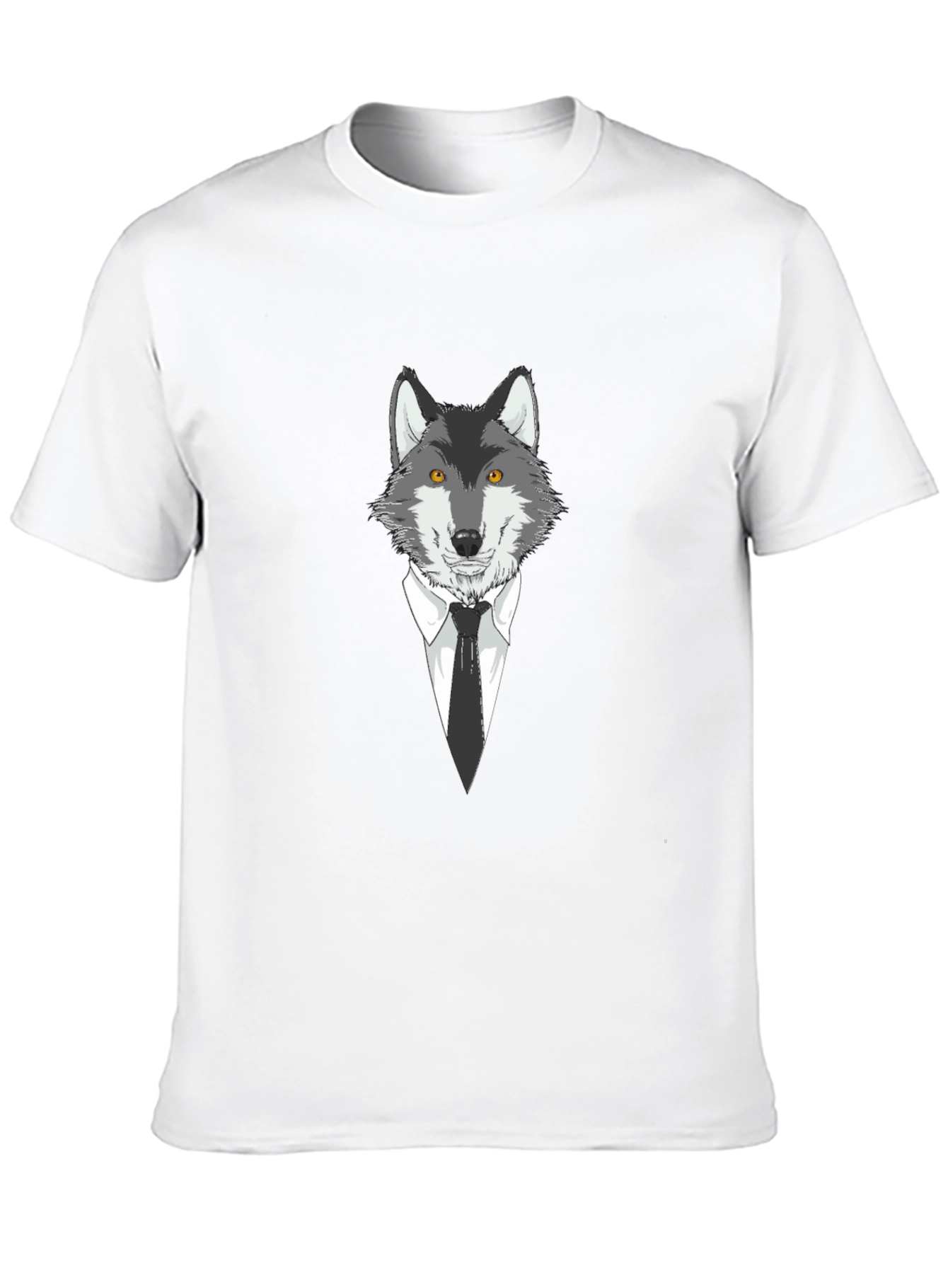 Wolf in Suit Graphic Tee - Mens Black T-Shirt
