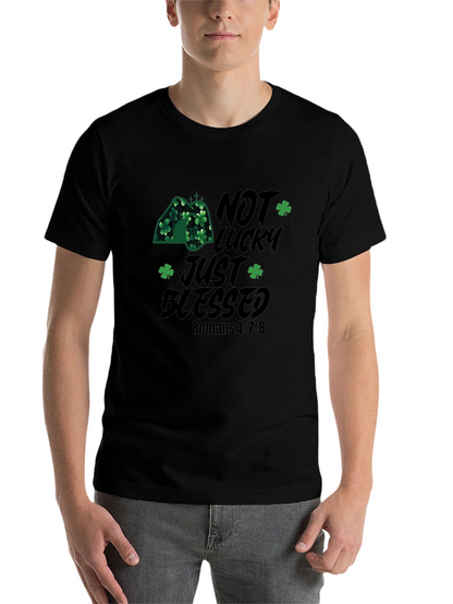Not Lucky Just Blessed St. Patricks Day Christian T-Shirt