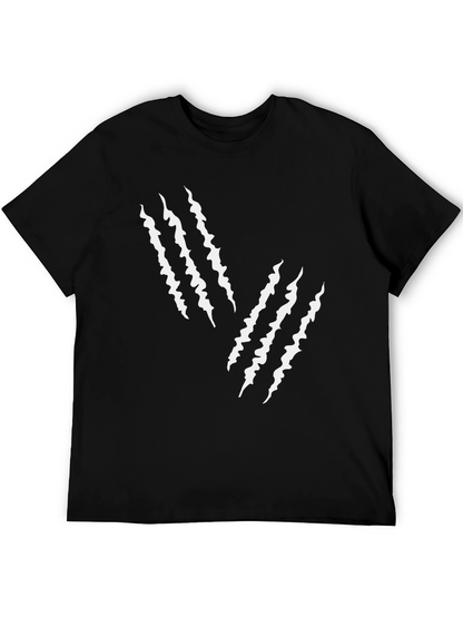 Claw Mark Graphic Tee - Mens Black T-Shirt