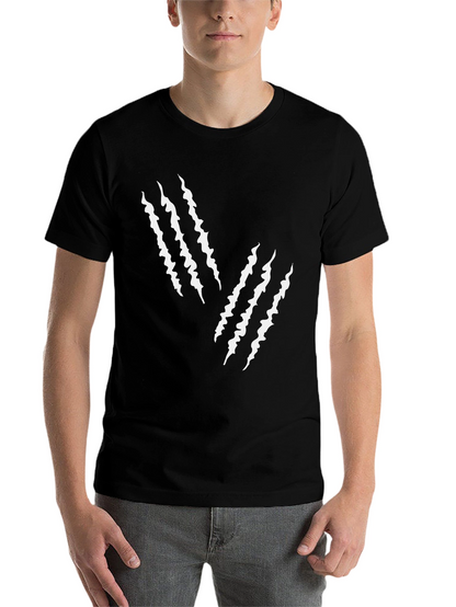 Claw Mark Graphic Tee - Mens Black T-Shirt
