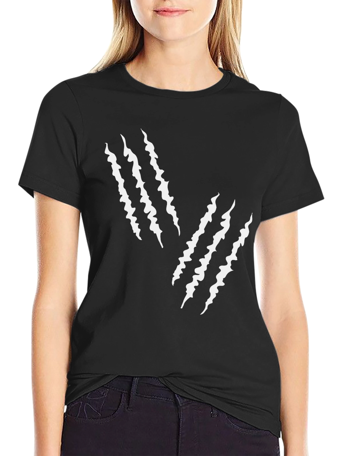 Claw Mark Graphic Tee - Mens Black T-Shirt