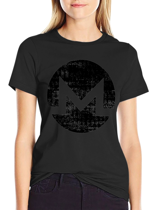 Monero Circle Logo Black T-Shirt