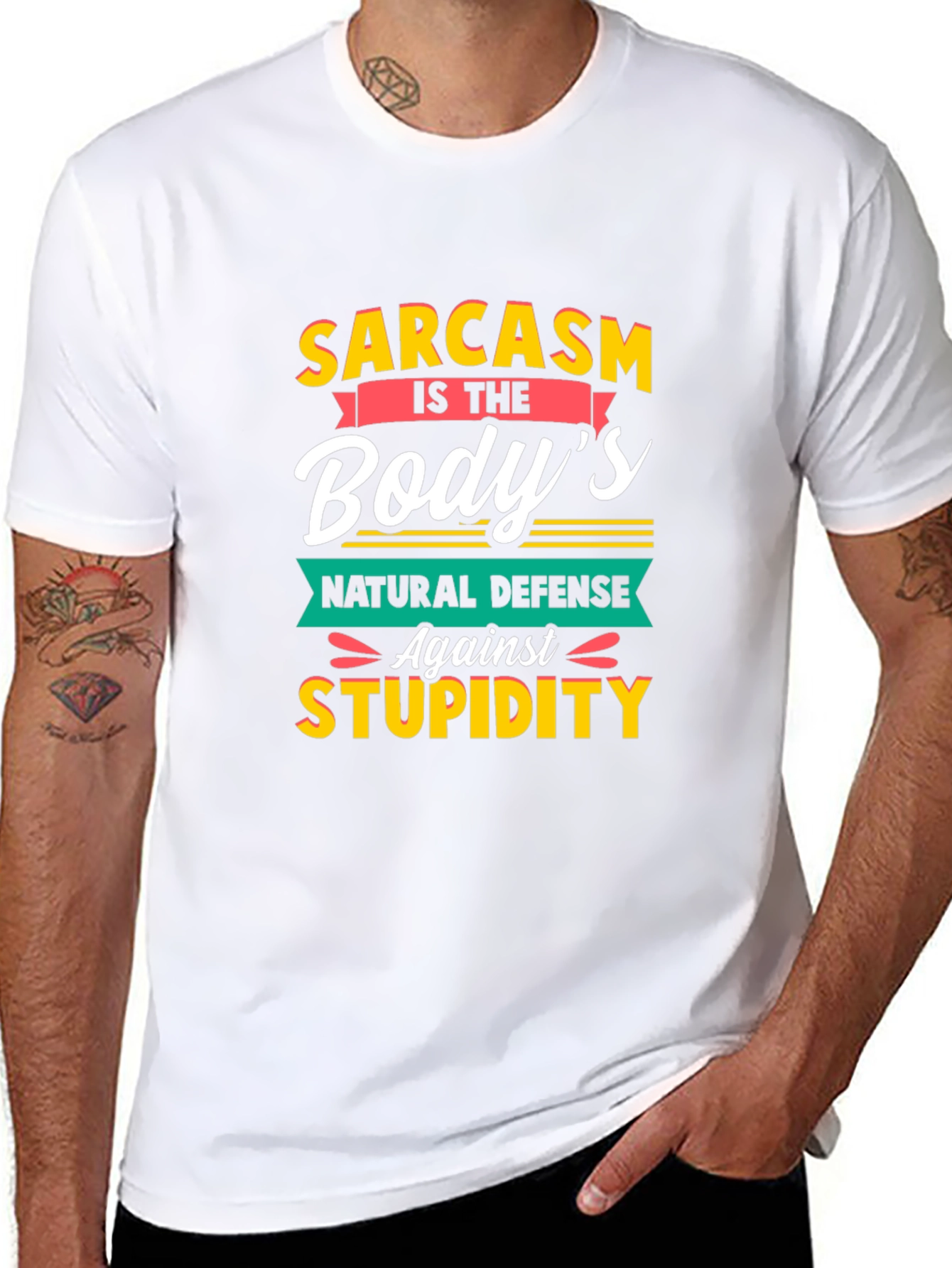 Sarcasm T-Shirt: Bodys Natural Defense
