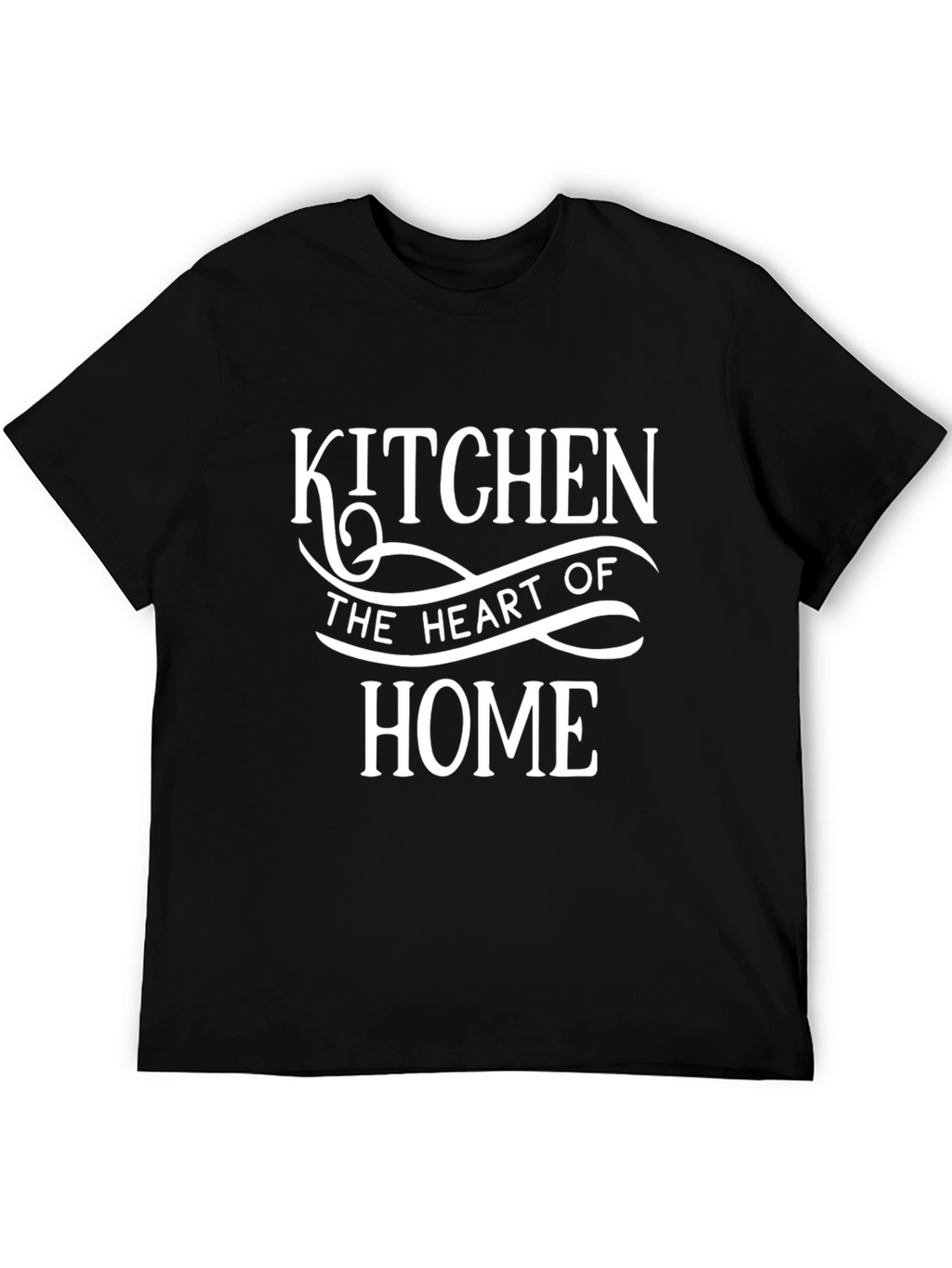 Kitchen Heart of Home Black Crewneck T-shirt