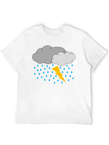 Storm Cloud T-Shirt - Lightning Rain Design