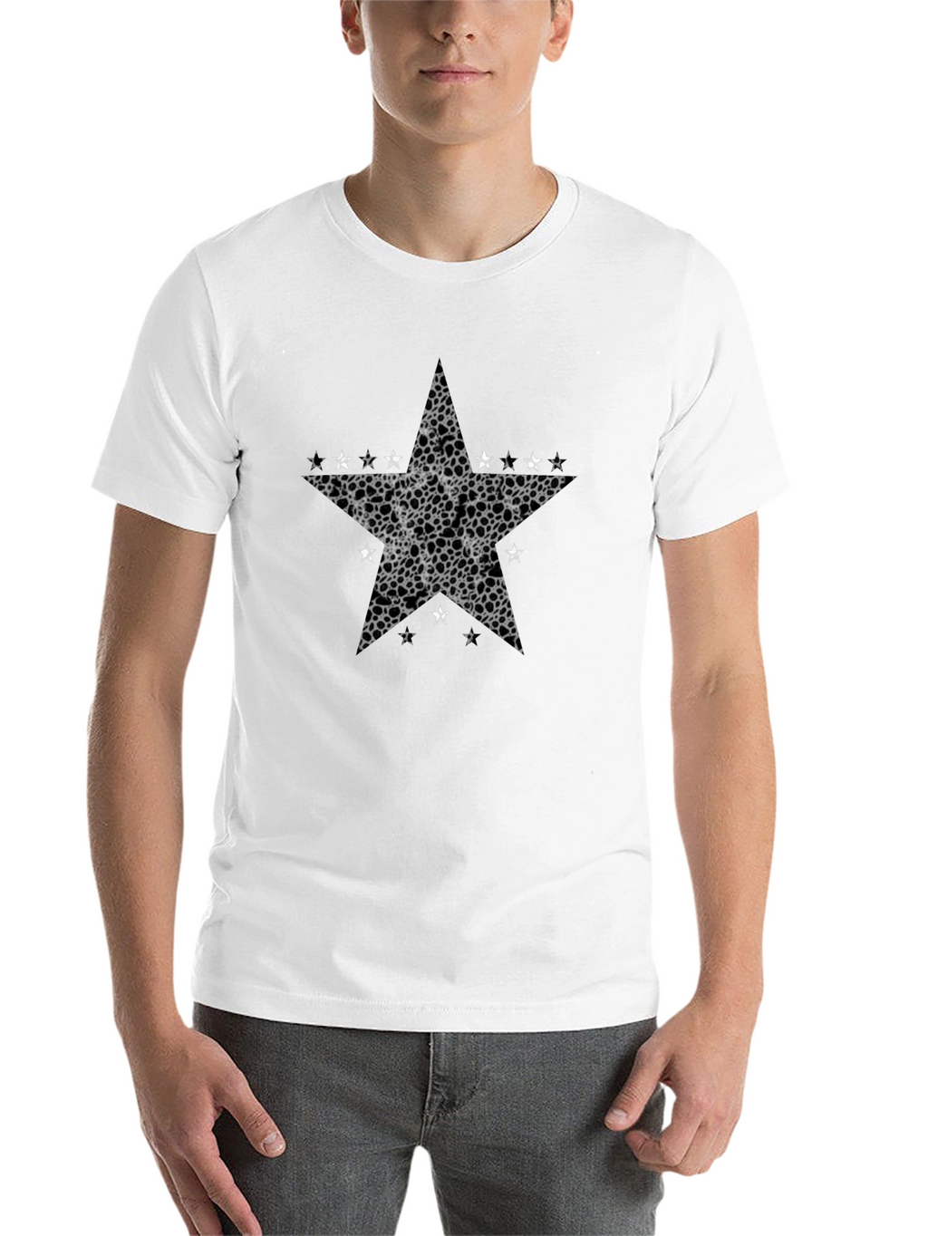 Star Graphic Mens Black T-Shirt