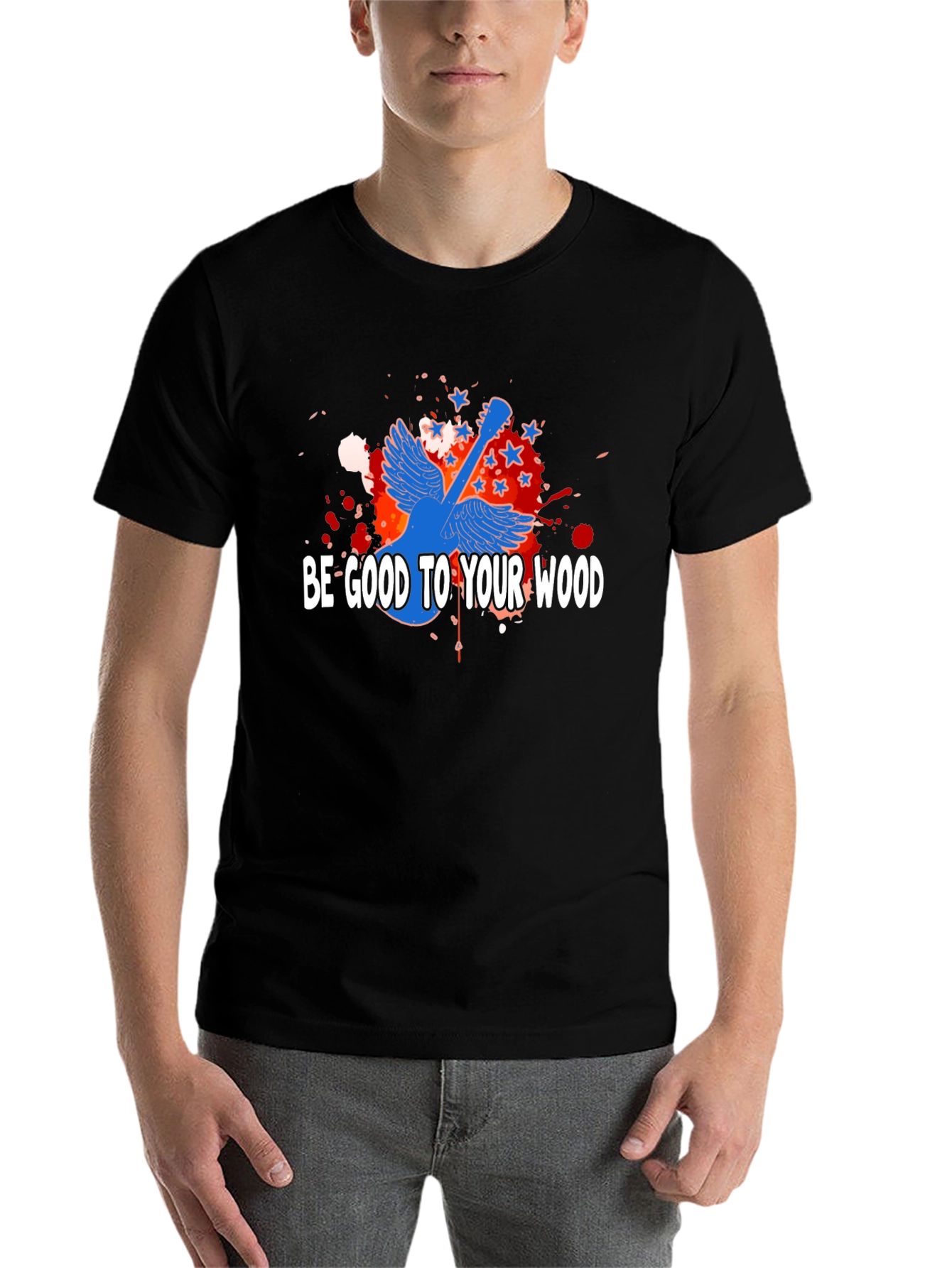 Be Good To Your Wood Guitar T-Shirt