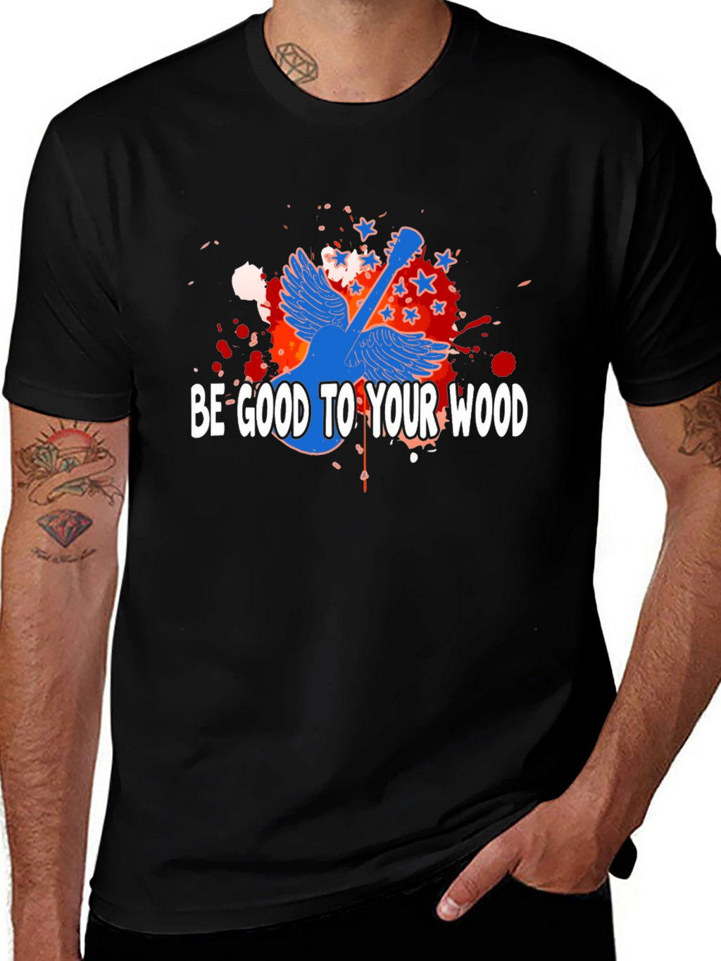 Be Good To Your Wood Guitar T-Shirt