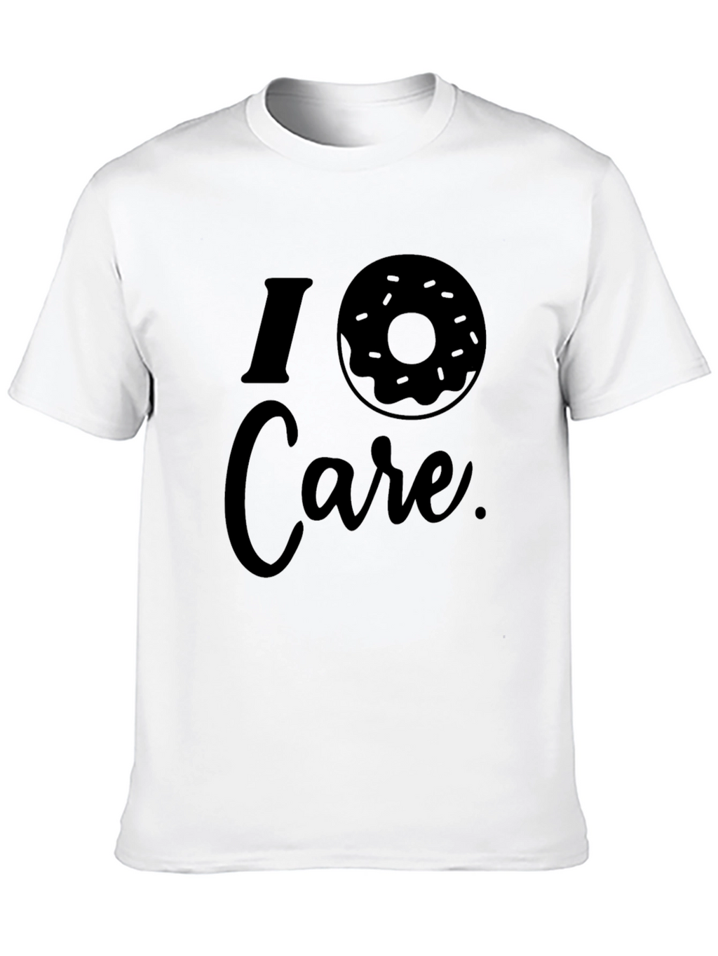 I Donut Care Black Graphic Tee