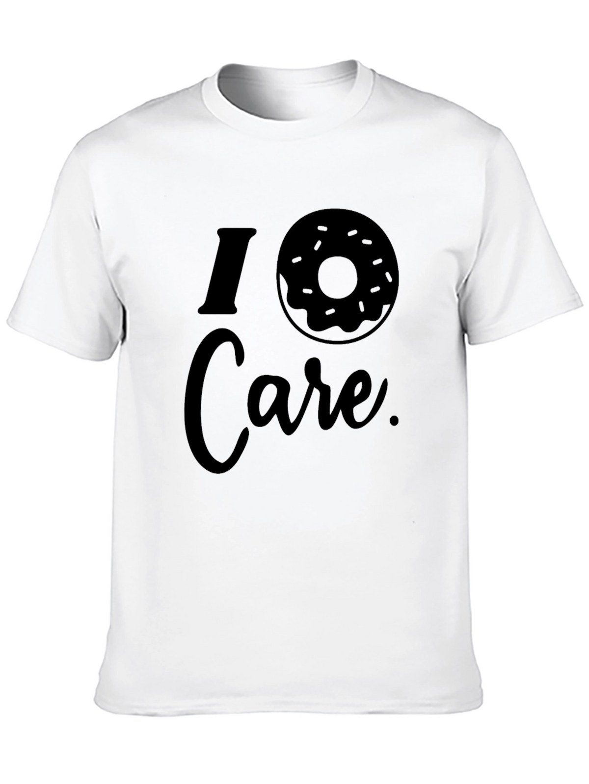I Donut Care Black Graphic Tee
