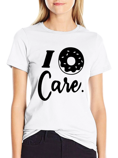 I Donut Care Black Graphic Tee