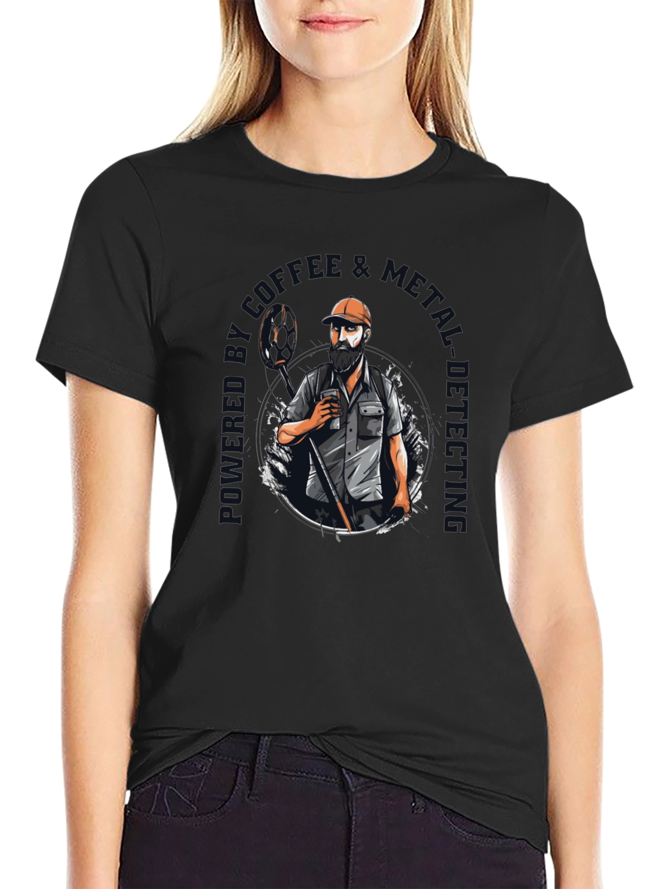 Coffee & Metal Detecting T-Shirt