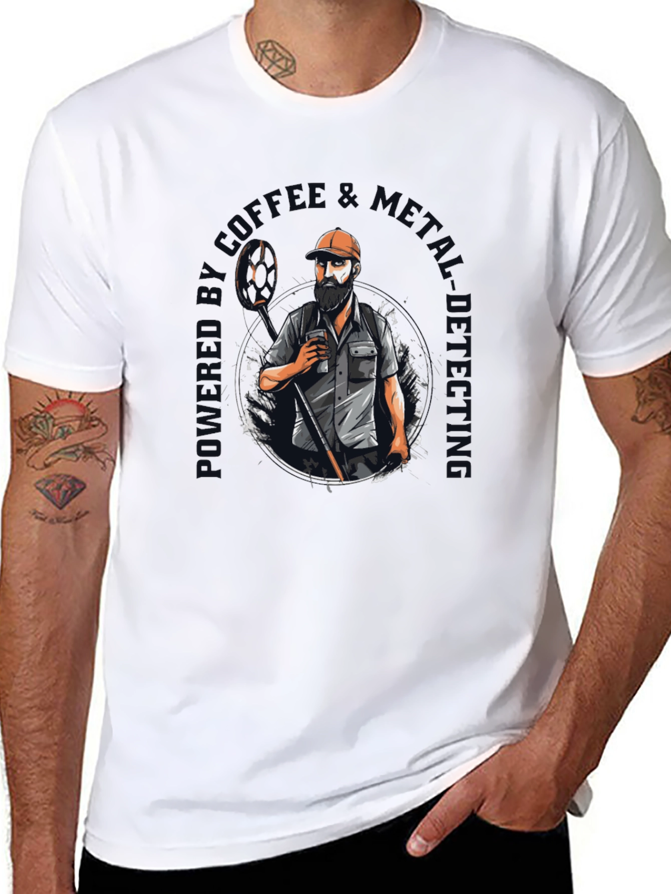 Coffee & Metal Detecting T-Shirt