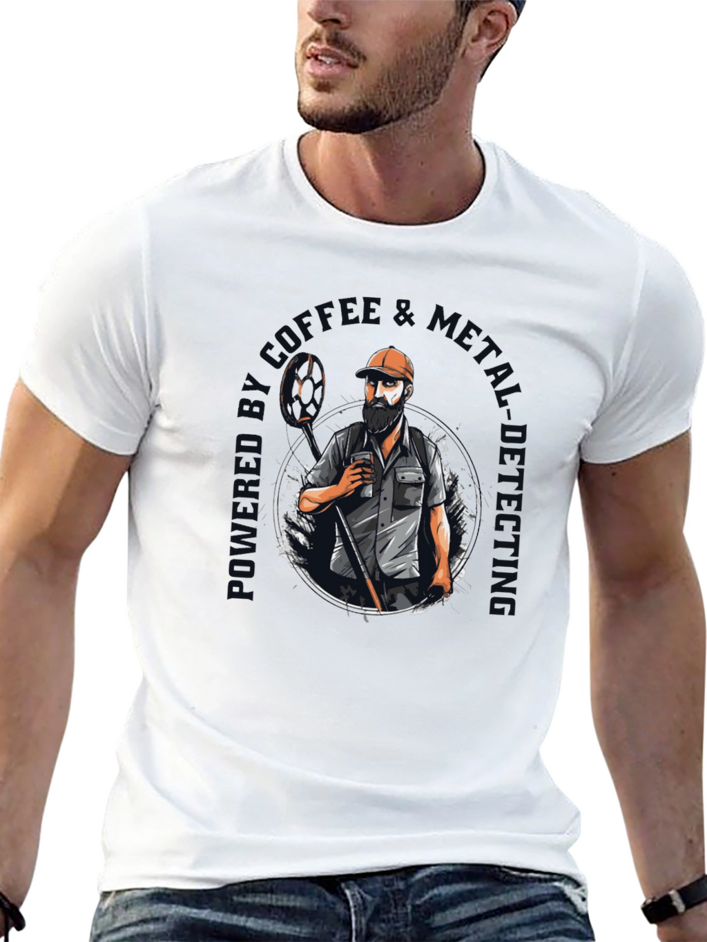 Coffee & Metal Detecting T-Shirt