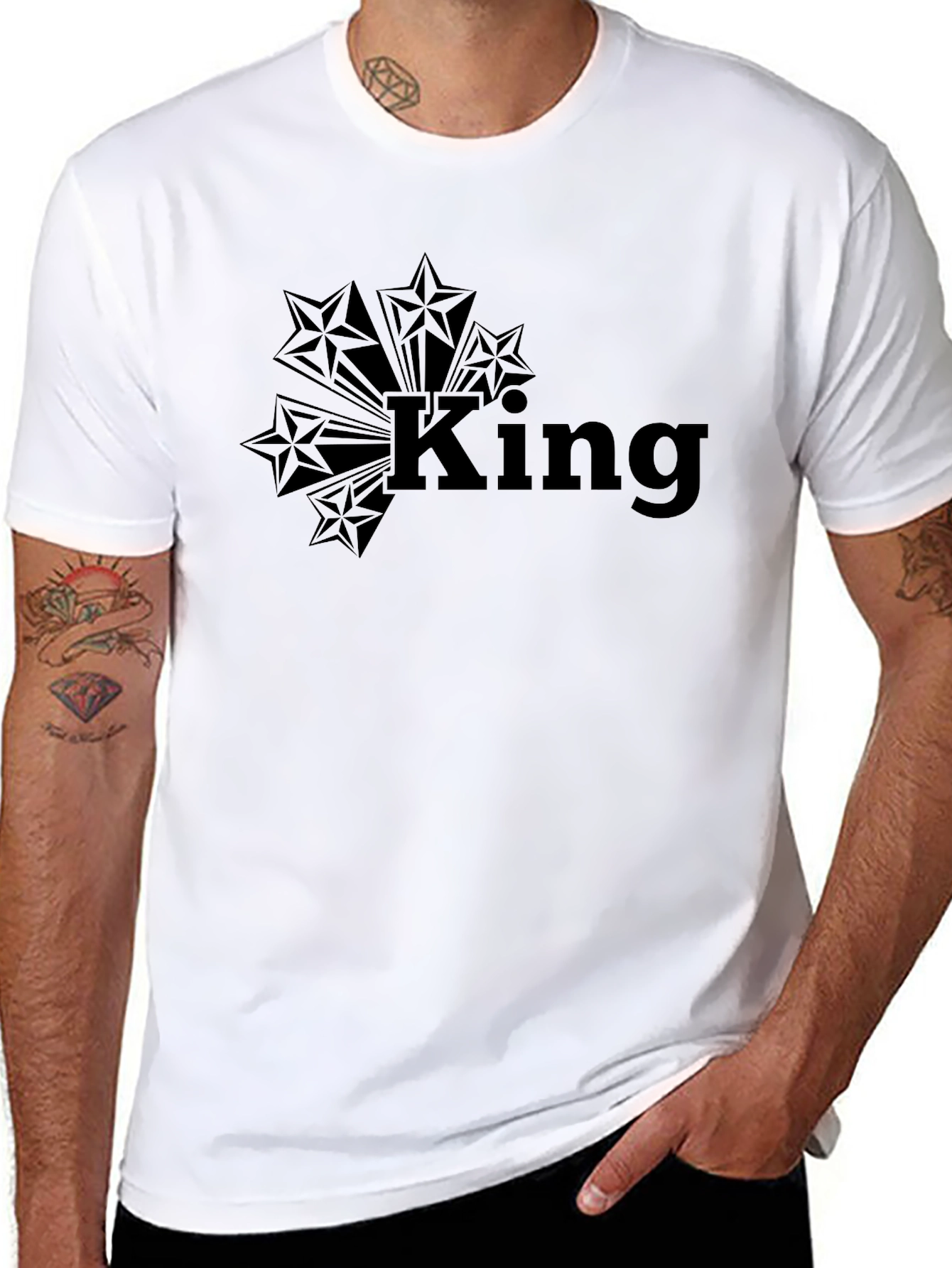King Starburst Graphic Tee - Classic Comfort