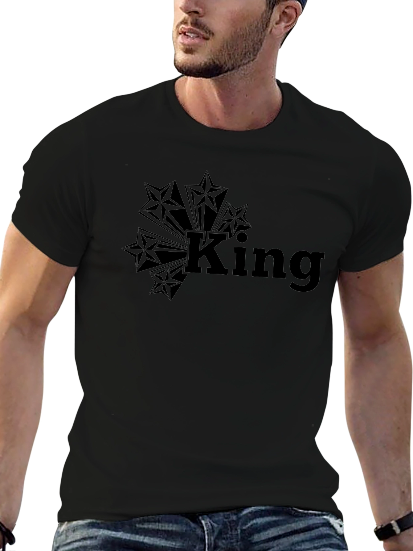 King Starburst Graphic Tee - Classic Comfort