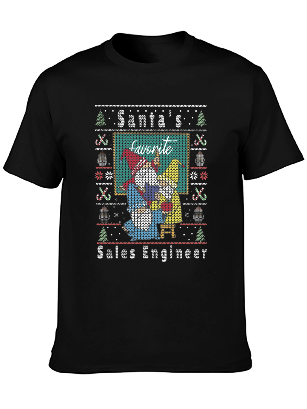 Santas Favorite Sales Engineer Ugly Christmas Sweater T-Shirt